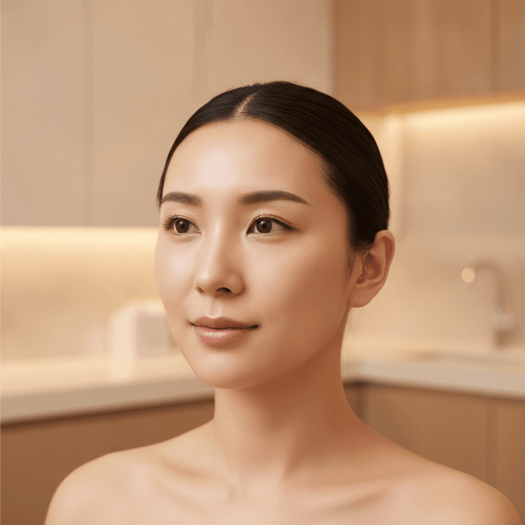 Ảnh minh hoạ (AI-generated — Gemini) — Phụ nữ châu Á trong ánh sáng ấm