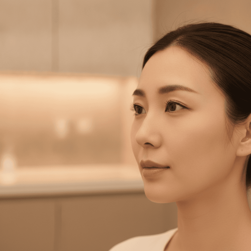 Ảnh minh hoạ — Phụ nữ châu Á trong ánh sáng ấm tại phòng tư vấn