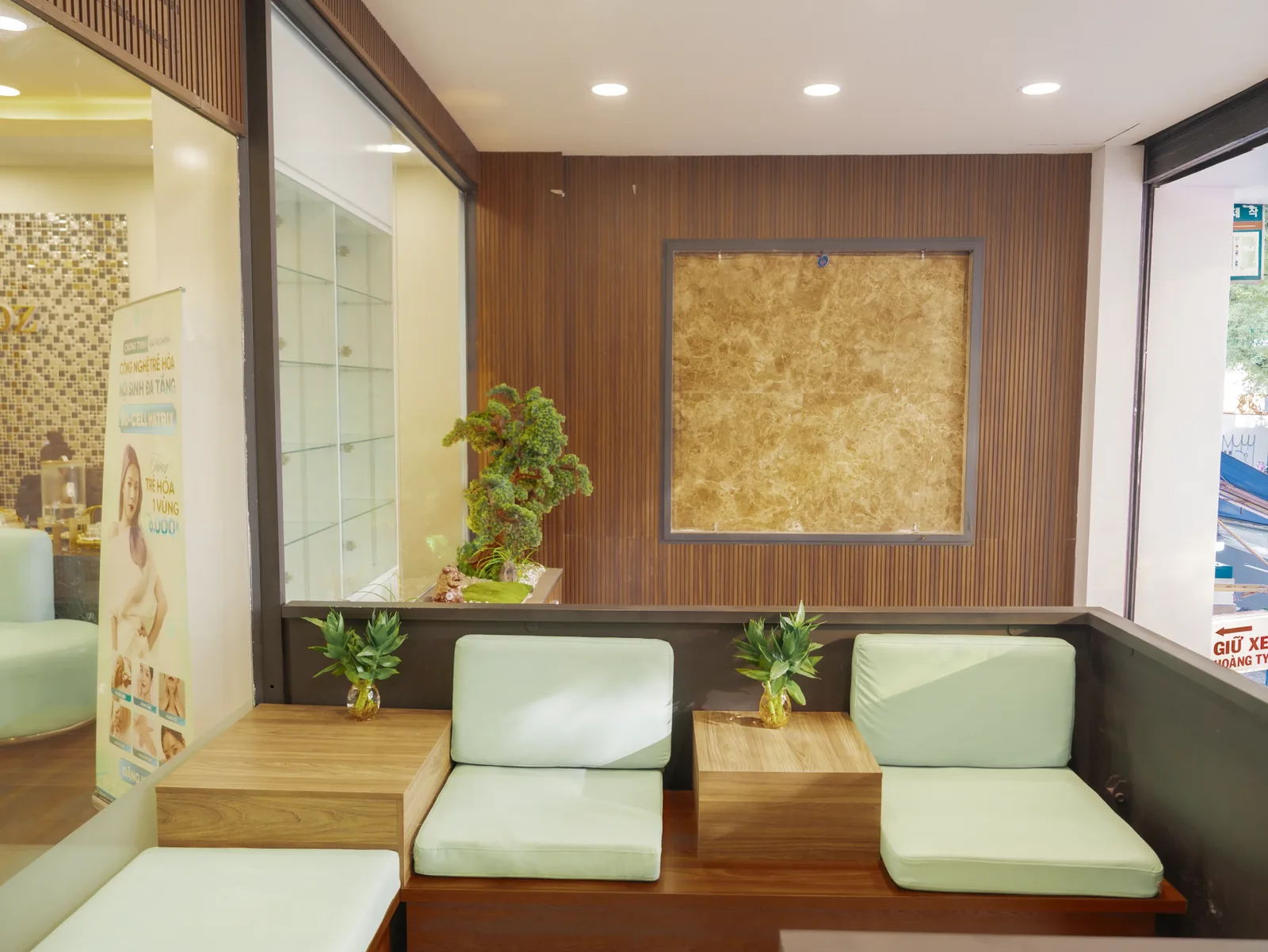A seating corner in the waiting area