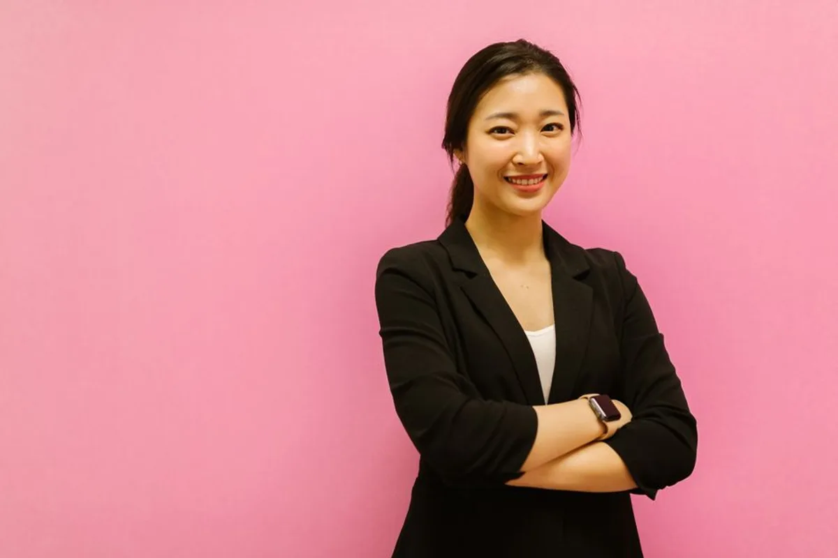 Illustrative image — An adult woman smiling, with bright, fresh eyes